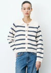 Grace & Mila Ardenis Striped Cardigan, Cream Multi