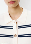 Grace & Mila Ardenis Striped Cardigan, Cream Multi