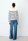 Grace & Mila Ardenis Striped Cardigan, Cream Multi