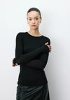 Grace & Mila Alkias Long Sleeve Top, Black