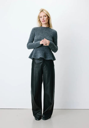 Grace & Mila Alvar Knit Sweater, Grey