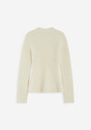 Grace & Mila Knitted Blouse, Cream