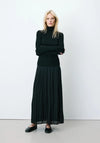 Grace & Mila Alfred Ribbed Knit Top, Black