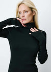 Grace & Mila Alfred Ribbed Knit Top, Black