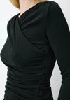 Grace & Mila Azul V-Neckline Top, Black