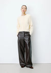 Grace & Mila Aleron Crew Neck Cardigan, Cream