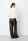 Grace & Mila Aleron Crew Neck Cardigan, Cream