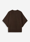 Grace & Mila Ribbed Round Neck Jumper, Chocolate Brown