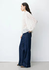 Grace & Mila Anita Lace with Button Closure Blouse, Cream