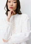 Grace & Mila Abigail Lace Detail Blouse, Ivory