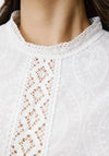 Grace & Mila Abigail Lace Detail Blouse, Ivory