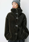 Grace & Mila Amelio Faux Fur Coat, Green