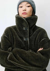 Grace & Mila Amelio Faux Fur Coat, Green