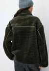 Grace & Mila Amelio Faux Fur Coat, Green