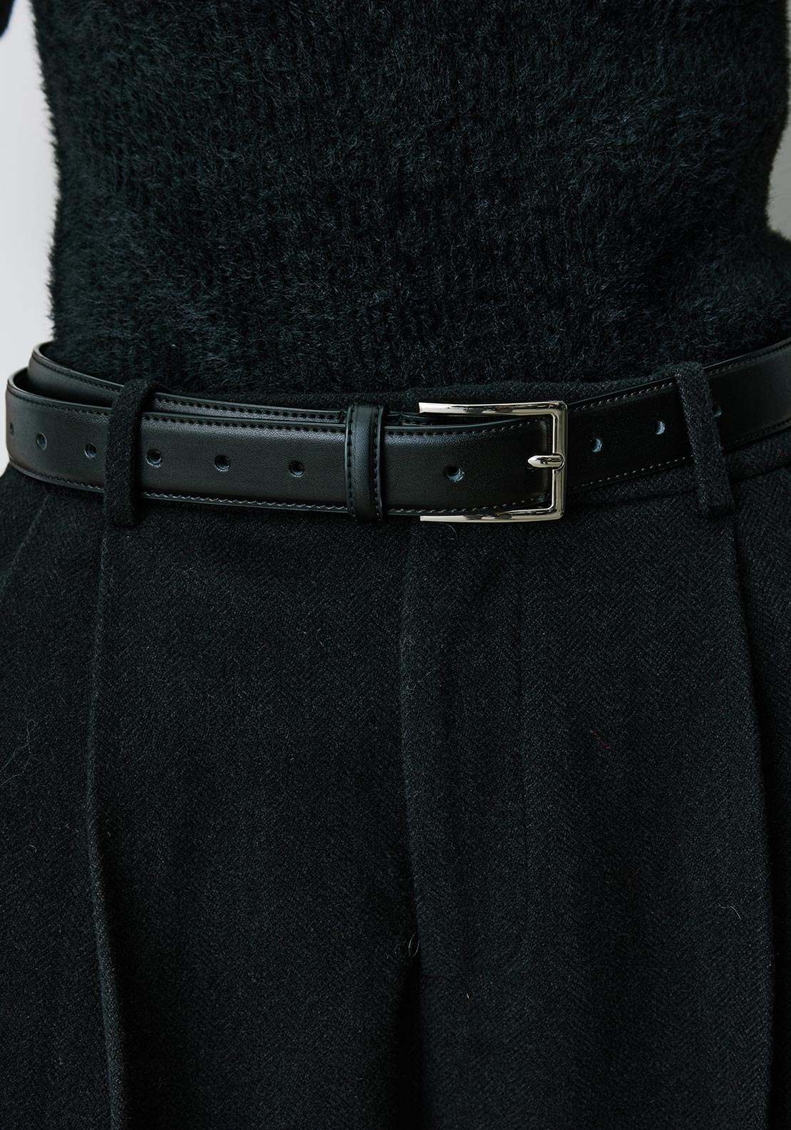 Grace & Mila Bradi Relaxed Tailored Wide Leg Shorts, Charcoal Black