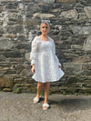 Selected Femme Calli Sadie Shirt V Neck Dress, Bright White
