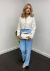Vero Moda Florentina Tie Front Cropped Blazer, Snow White