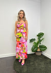 Y.A.S Lingo Watercolour Inspired Midi Dress, Pink Lavender