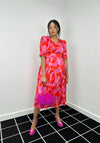 Kate & Pippa Audrey Printed Maxi Dress, Pink