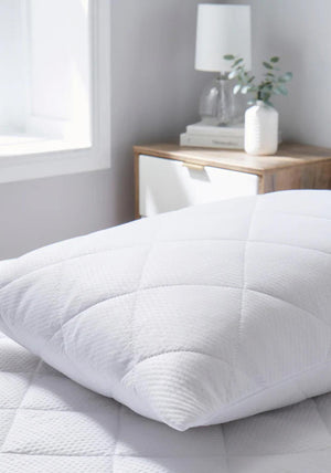 The Fine Bedding Company Breathe Pillow Protector, 74cm x 48cm, White