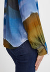 Fransa Ombre Print Blouse, Blue Multi