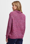 Fransa Mock Neck Knit Jumper, Very Berry