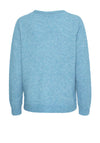 Fransa Melange Design Wool Blend Jumper, Blue