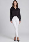 Fransa Shimmer Long Shirt, Black
