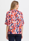 Fransa Blur Print Top, Multi