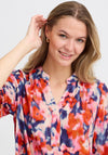 Fransa Blur Print Top, Multi