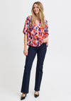 Fransa Blur Print Top, Multi
