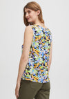 Fransa Abstract Animal Print Vest Top, Navy Multi