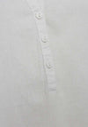Freequent Larry Linen Sleeveless Blouse, Bright White