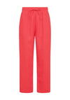 Freequent Lava Linen Ankle Trousers, Pink