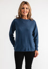 Freequent Dodo Textured Sweater, Blue