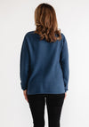 Freequent Dodo Textured Sweater, Blue