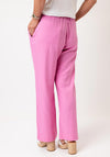 Freequent Lava Linen Ankle Trousers, Pink