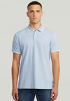 G-Star Raw Dunda Slim Stripe Collar Polo Shirt, Light Blue