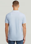 G-Star Raw Dunda Slim Stripe Collar Polo Shirt, Light Blue