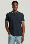 G-Star Raw Dunda Slim Stripe Collar Polo Shirt, Navy