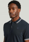 G-Star Raw Dunda Slim Stripe Collar Polo Shirt, Navy