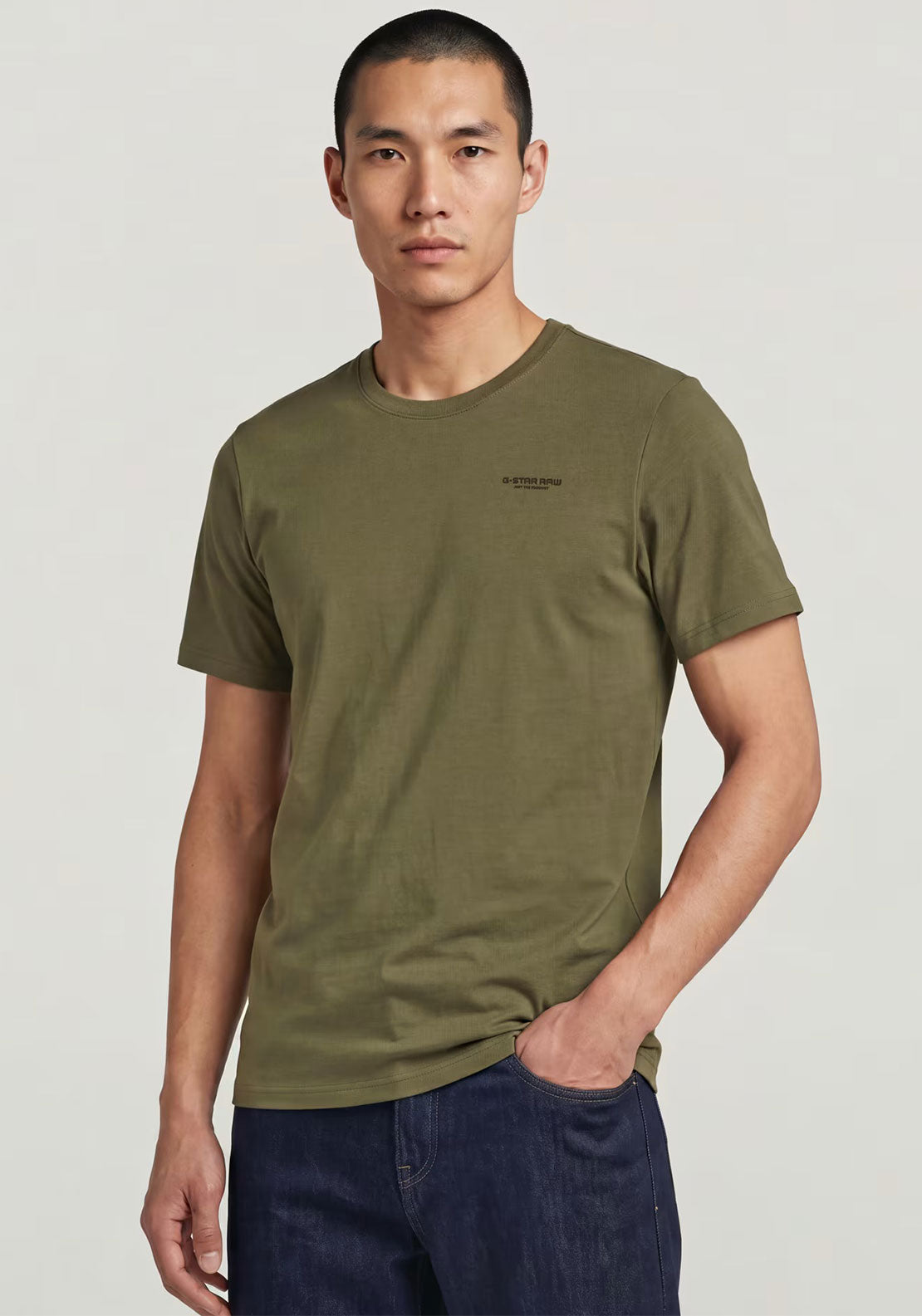 G-Star Raw Base Slim T-Shirt, Dark Khaki