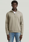 G-Star Raw Premium Core Half Zip Sweatshirt, Greige
