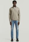 G-Star Raw Premium Core Half Zip Sweatshirt, Greige