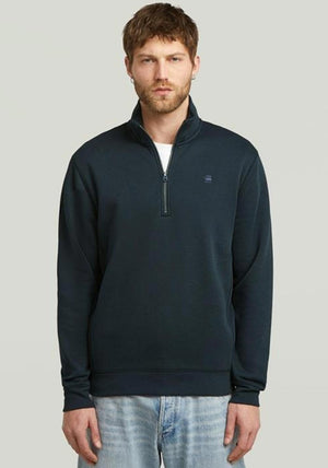 G-Star Raw Premium Core Half Zip Sweatshirt, Navy