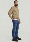 G-Star Raw Premium Core Half Zip Sweatshirt, Sandy Beige