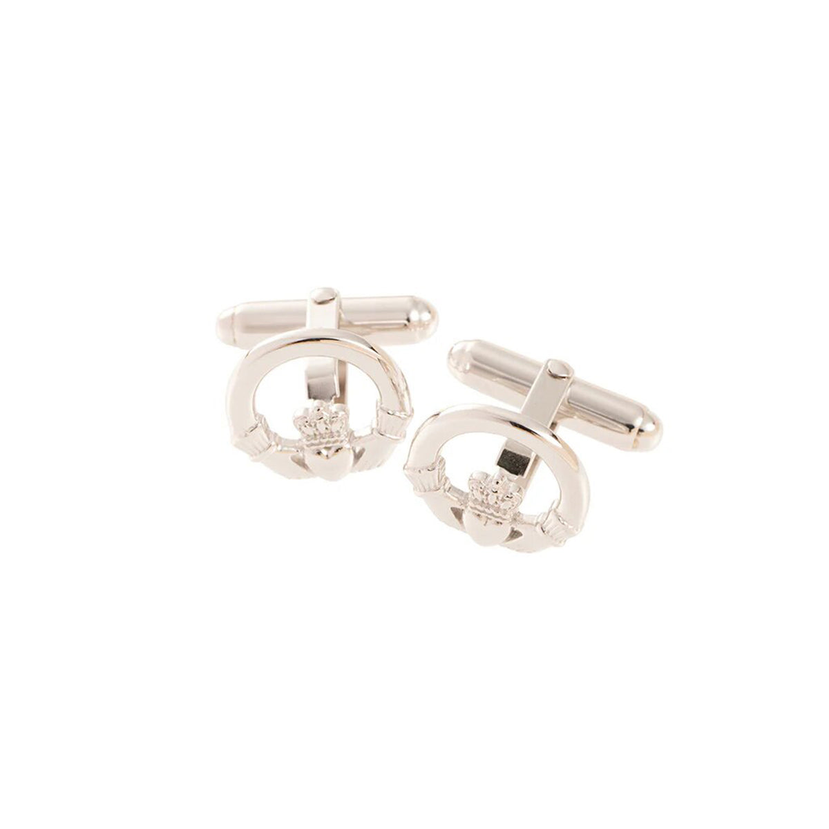 Galway Crystal Claddagh Cufflinks, Silver