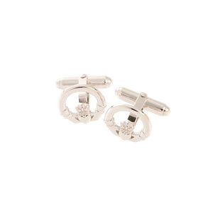 Galway Crystal Claddagh Cufflinks, Silver