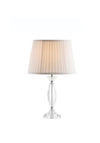 Galway Crystal Lyon Table Lamp & Shade, White