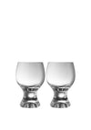 Galway Crystal Elegance Footed Tasting Glasses, Set of 2